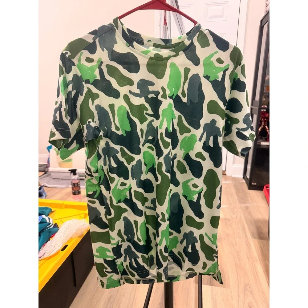 Adidas Prime NERD Camo T-Shirt Mens Aero Green Pharrell Sample FW17 DH1176